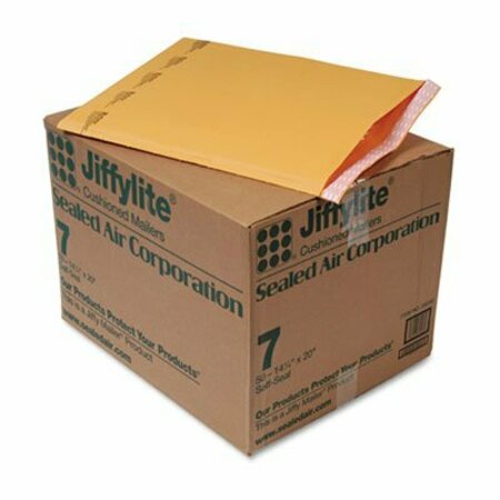 ESSENDANT INDUSTRIAL AA-Sealed Air Jiffylite&#174; Self Seal Mailer, #7, 14-1/2in x 20in, Golden Brown, 50PK 39098